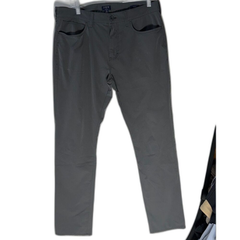 J.Crew Flex Men’s 33x32 Slim Fit Gray 5 Pocket Stretch Pants Chinos
